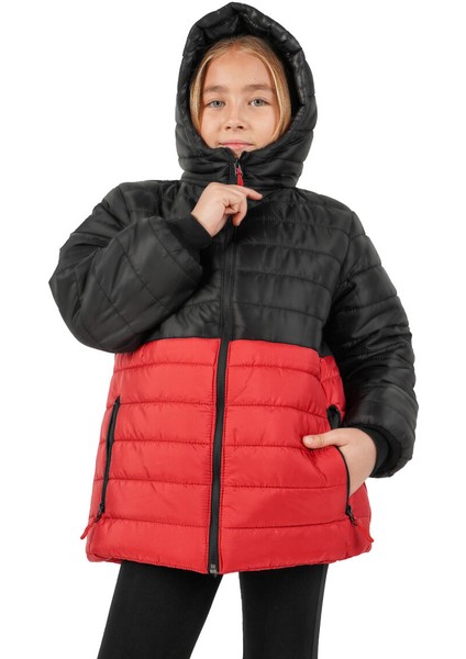 İçi Kürklü Su ve Rüzgar Geçirmez Kapüşonlu Kız Çocuk Mont modelleri