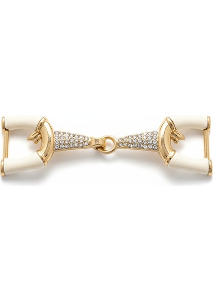 Metal Toka / Taşlı Altın Renkli – Ayakkabı, Çanta, Kemer, Dekoratif Aksesuar 7x2 cm indirimleri