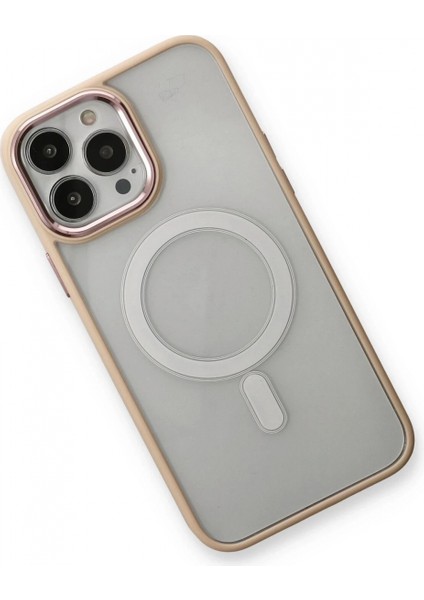iPhone 13 Pro Kılıf Room Magneticsafe Silikon - Pudra modelleri