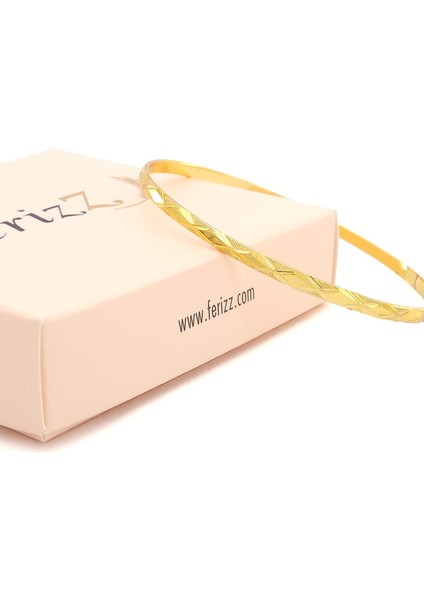 altın kaplama 3 mm baklava model bilezik blz-3124 indirimleri