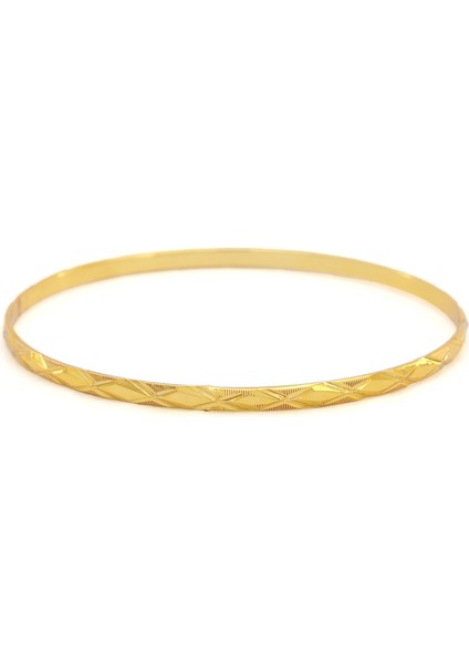 altın kaplama 3 mm baklava model bilezik blz-3124
