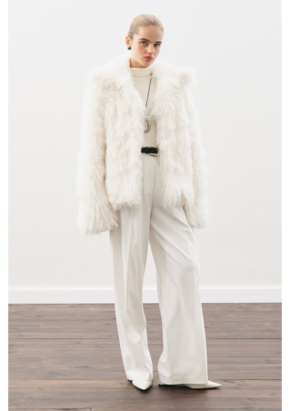 Mara Kürk Ceket Ekru fırsatları