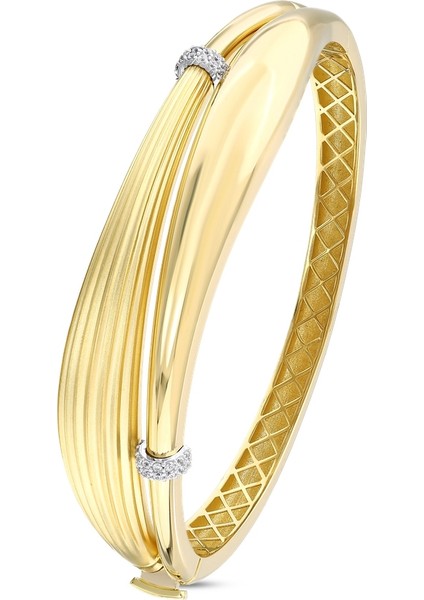 Tasarım Altın Kelepçe - 14K