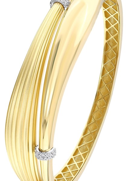 Tasarım Altın Kelepçe - 14K