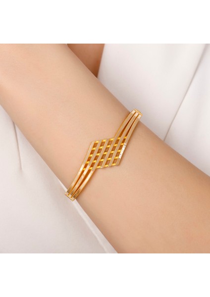 Altın Tasarım Kelepçe - 14K