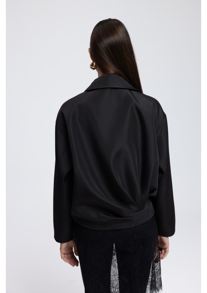 Astrid Mevsimlik Siyah Kısa Bomber Ceket indirimleri