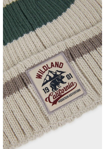 Erkek Etiket Baskılı Triko Bere A5057AX25WN fiyatları