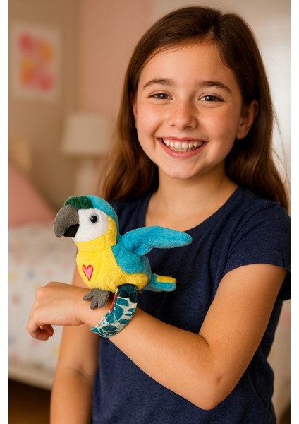 Slap Bant Bileklik Konuşan Kuşlar -Blue Parrot