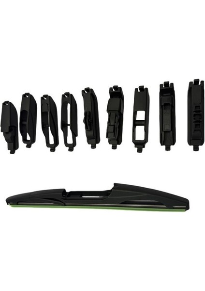 9 Aparatlı Hibrit Arka Silecek Kilitli Model 28 cm / Cası9-28