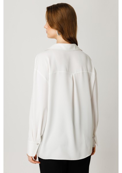 4018 Gilda Düşük Omuz Salaş Gömlek modelleri