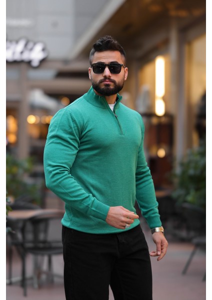 Slim Fit Fermuarlı Kazak fiyatları