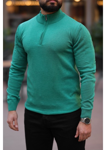 Slim Fit Fermuarlı Kazak modelleri