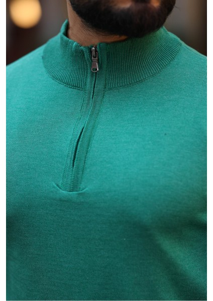 Slim Fit Fermuarlı Kazak fırsatları