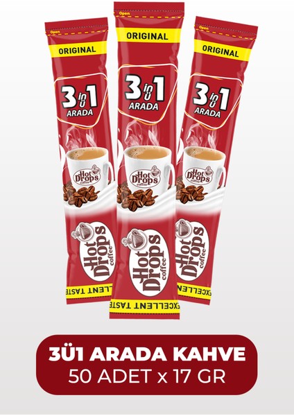 3ü1 Arada Kahve (50 Adet x 17 gr) Original fiyatları
