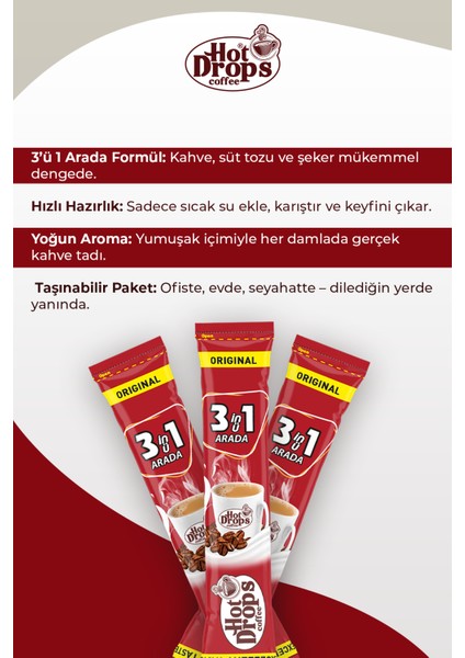 3ü1 Arada Kahve (50 Adet x 17 gr) Original modelleri