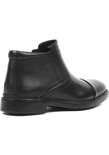 Erkek Siyah Fermuarlı Klasik Deri Bot fiyatları