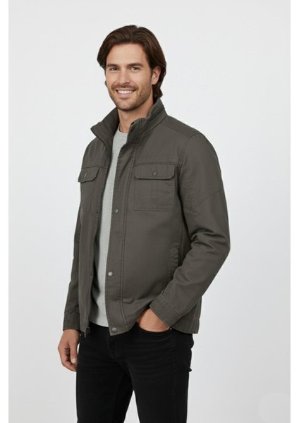 Erkek Kanvas Hakim Yaka Içi Kürklü Spor Mont M2645 BGL-ST04917 fiyatları