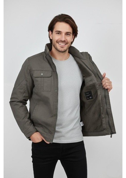 Erkek Kanvas Hakim Yaka Içi Kürklü Spor Mont M2645 BGL-ST04917 modelleri