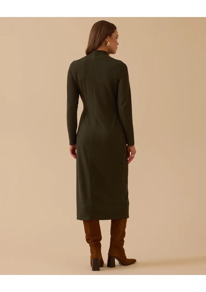 10002521310012 Karından Bağlamalı Soğuk Triko Elbise fırsatları