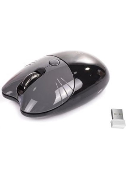 Sevimli Kedi Kablosuz Siyah Bluetooth Mouse