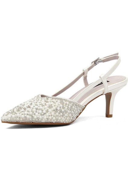 Kadın Sedef Arkası Açık İnce Topuklu Abiye Ayakkabı fırsatları