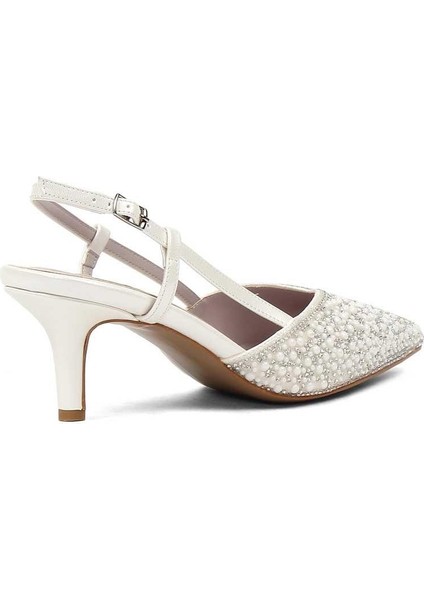 Kadın Sedef Arkası Açık İnce Topuklu Abiye Ayakkabı