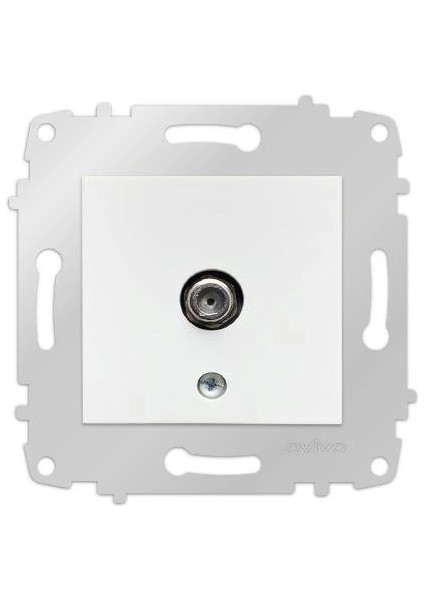 Beyaz Tv Prizi F Konnektörlü Çerçevesiz Grano - Priz ve Anahtar Için Uyumlu Çerçeve fiyatları