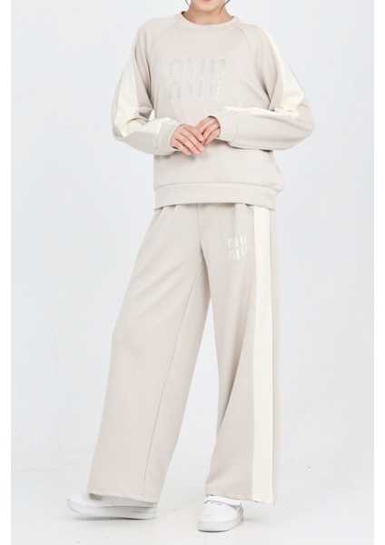 Kız Çocuk Oysho Kumaş Şerit Garni Detaylı Alt-Üst Takım 12302 fırsatları