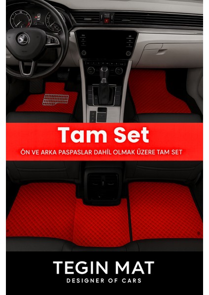 Hyundai Getz 2002-2011 Aracınıza Özel Eva Paspas Kırmızı Siyah | Kaymaz ve Yıkanabilir Taraftar Oto Paspas modelleri