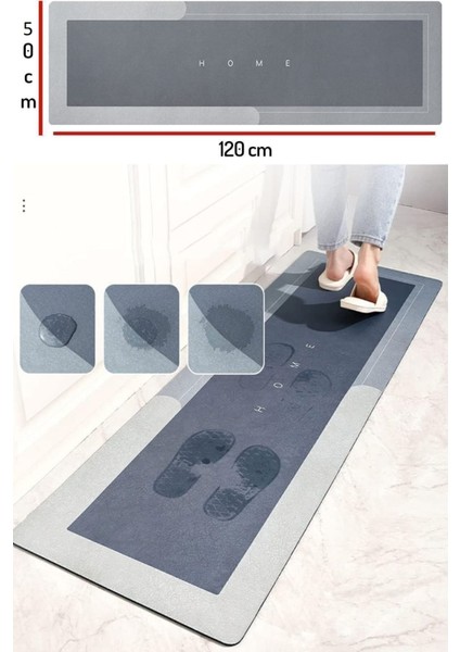 2 Adet Su Emici Kaymaz Taban Banyo & Mutfak Paspası Seti Mutfak Tezgah Önü Paspas 50X120 cm 50X70CM modelleri