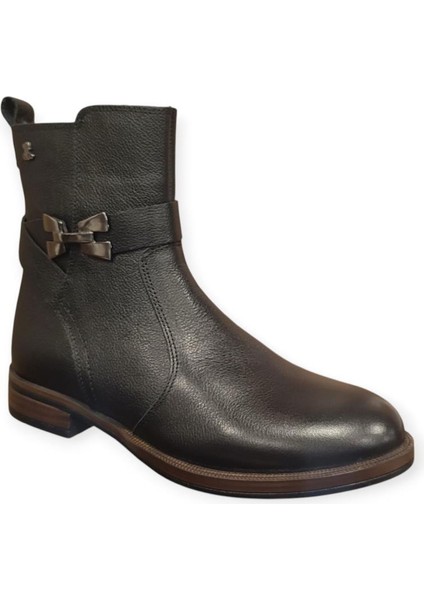 2552703K Düz Topuk Ince Taban Deri Kadın Bot fiyatları