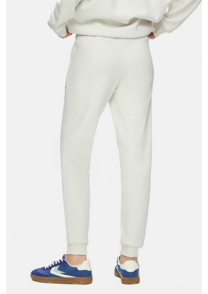 Maraıs Kemik Rengi Daralan Kesim Paçası Lastikli Baskılı Standard Fit Kadın Eşofman Alt indirimleri