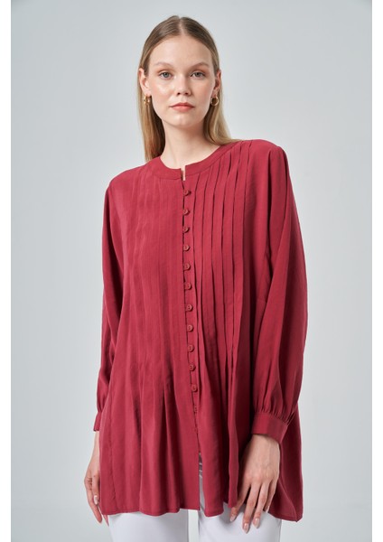 Kadın Tunik Bordo 31180