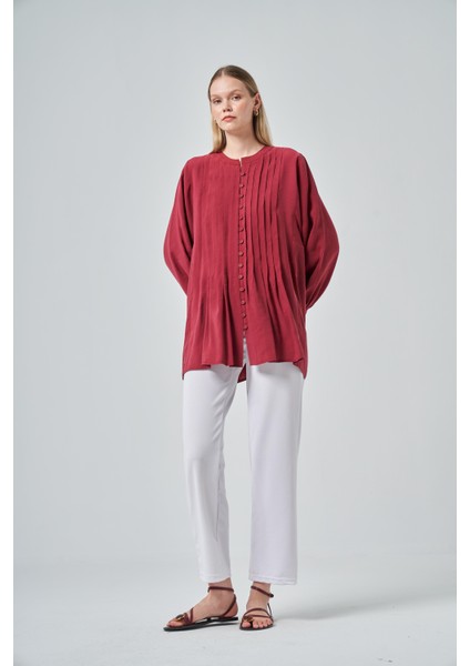 Kadın Tunik Bordo 31180 modelleri