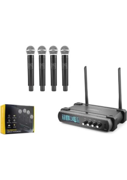 HDX2792 Kablosuz 4-Mikrofon Vhf Siyah