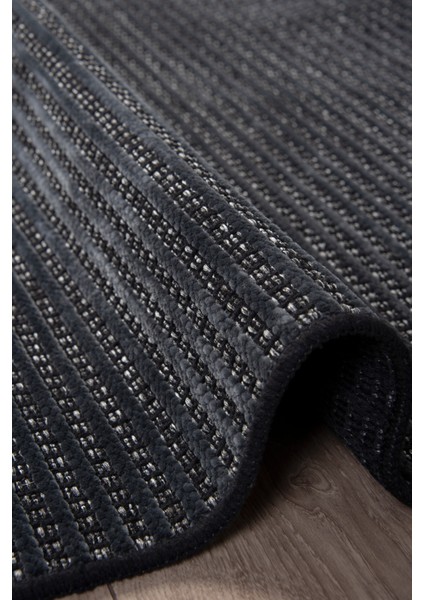 Antrasit Şönil Kilim Salon Oturma Çocuk Odası Hasır Yıkanabilir Yolluk Kaymaz Taban Halı Siyah fiyatları