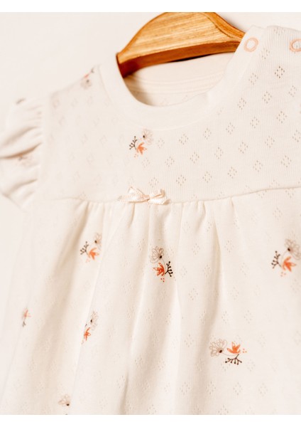 Jakarlı Baskılı 2’li Kız Bebek Takımı | Rahat ve Şık Günlük Kombin | 3-24 Ay | KD53449 fırsatları