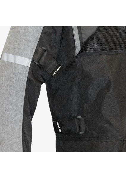 Motosiklet Montu Long Siyah-Gri Discovery Mont 4 Mevsim Uzun Motorcu Mont indirimleri