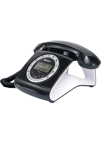 Retro Cıd 12 Haneli LCD Ekran Siyah-Kırmızı Masaüstü Telefon