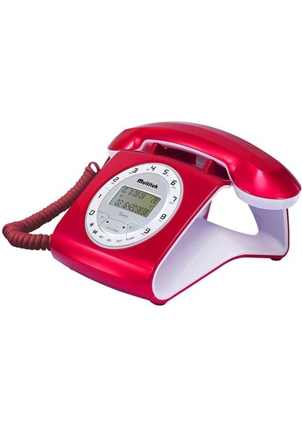 Retro Cıd 12 Haneli LCD Ekran Siyah-Kırmızı Masaüstü Telefon fiyatları