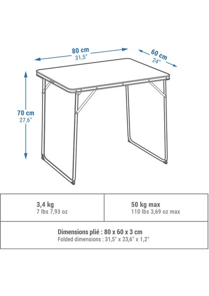 Katlanır Kamp Masası - 2/4 Kişilik fiyatları