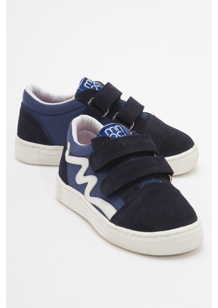 Erkek Çocuk Lacivert Hakiki Deri Günlük Ayakkabı