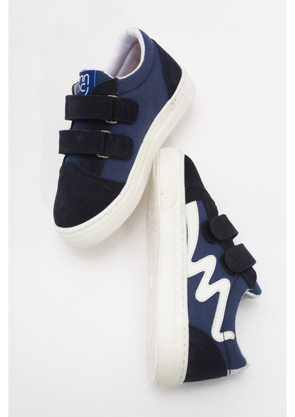 Erkek Çocuk Lacivert Hakiki Deri Günlük Ayakkabı