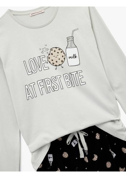 Pamuklu Baskılı Pijama Takımı modelleri