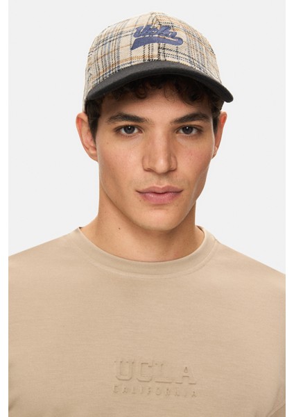 Machado Koyu Bej Bisiklet Yaka Gofre Baskı Standard Fit Erkek Sweatshirt fiyatları