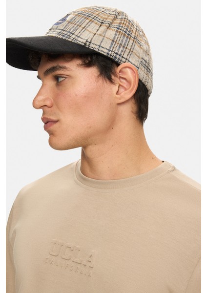 Machado Koyu Bej Bisiklet Yaka Gofre Baskı Standard Fit Erkek Sweatshirt indirimleri