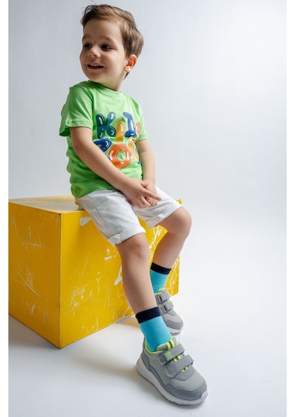 Erkek Çocuk Gri Spor Ayakkabı