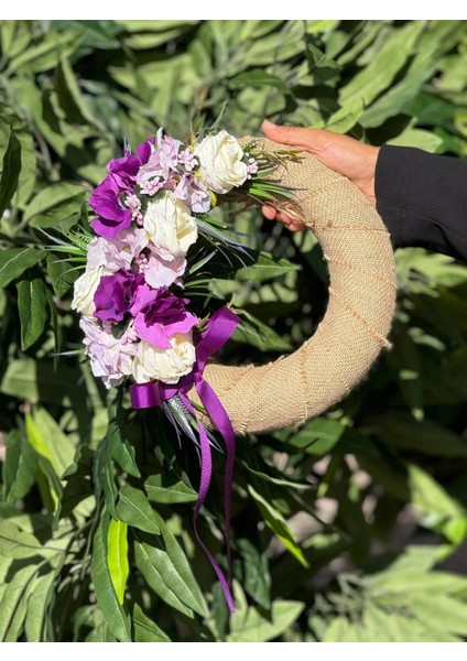 Yapay Çiçekli Kapı Süsü No:13