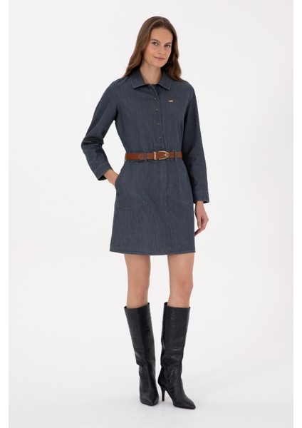 Kadın Siyah Elbise (Dokuma) 50316627-VR046