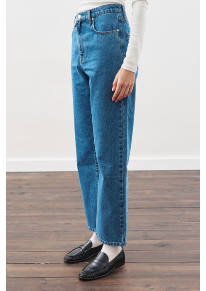 Straıght Ankle Jean Pantolon Mavi indirimleri